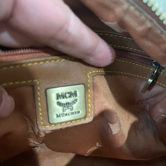 MCM SMALL COGNAC VISETOS HANDBAG - Picture 3 of 16